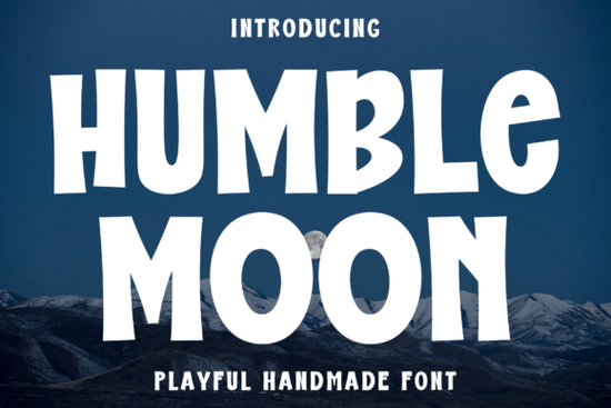 Humble Moon Font